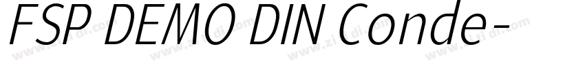 FSP DEMO DIN Conde字体转换 FSP DEMO DIN Conde字体转换